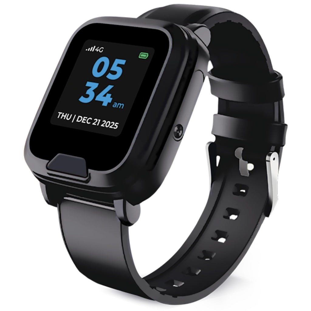 Medical Alert Smartwatch System | Waterproof Wearable Smartwatch with Help Button and GPS Location Service | Help at The Press of a Button 24/7 with No Cellular Contract Required